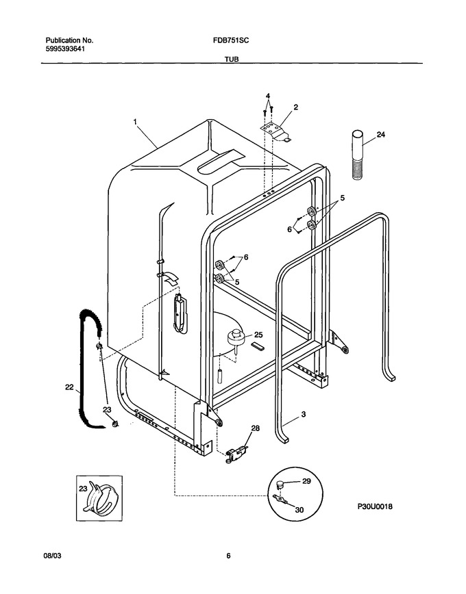 Diagram for FDB751SCB0
