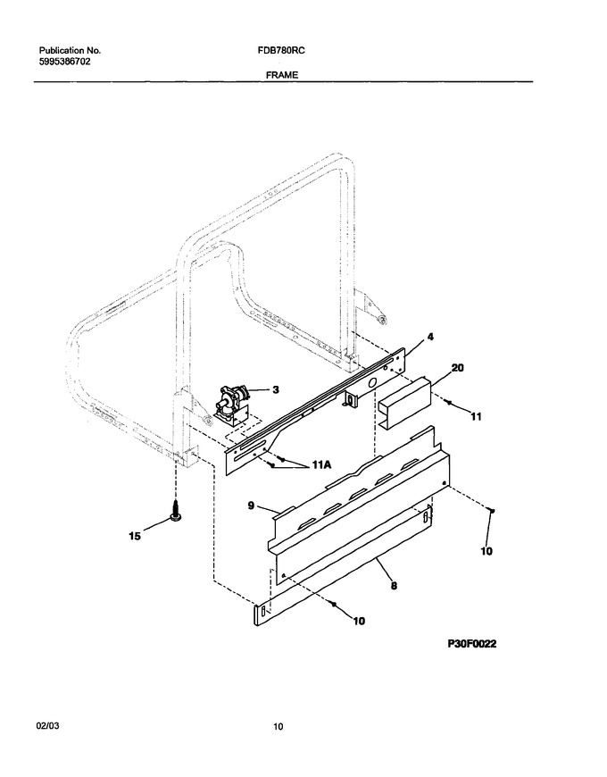 Diagram for FDB780RCS0