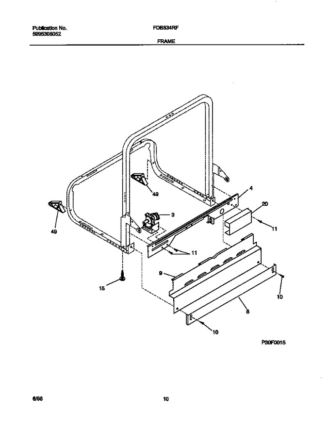 Diagram for FDB834RFS0