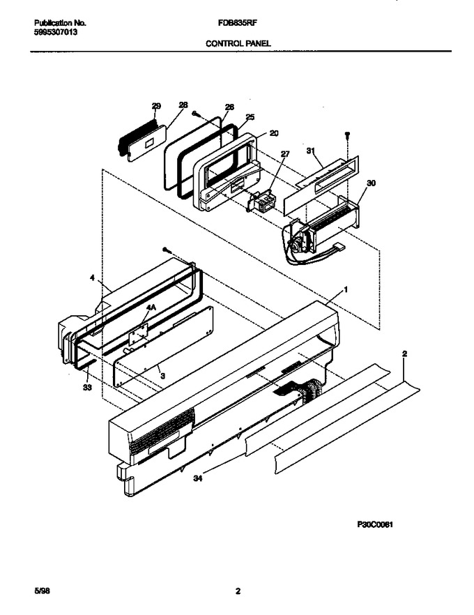 Diagram for FDB835RFB0