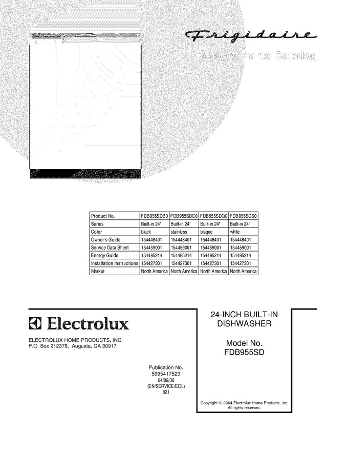 Diagram for FDB955SDB0