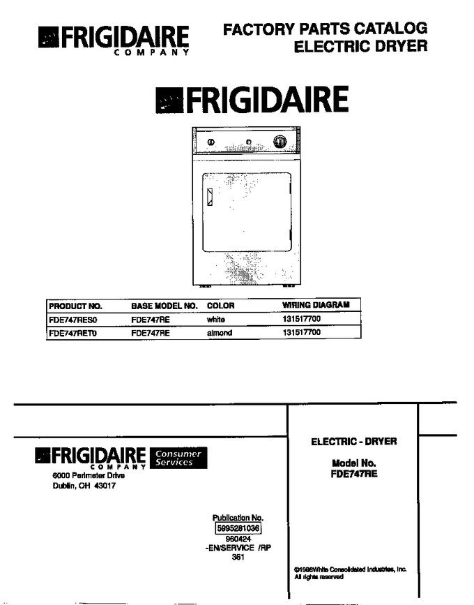 Diagram for FDE747RES0