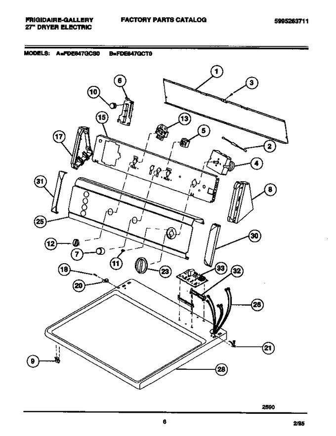 Diagram for FDE847GCS0