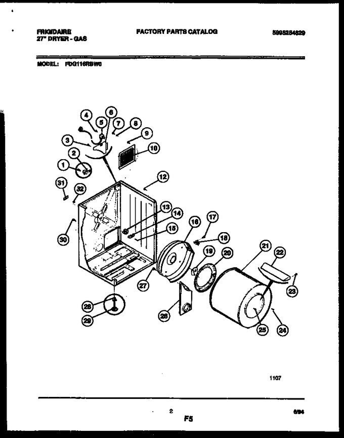 Diagram for FDG116RBW0