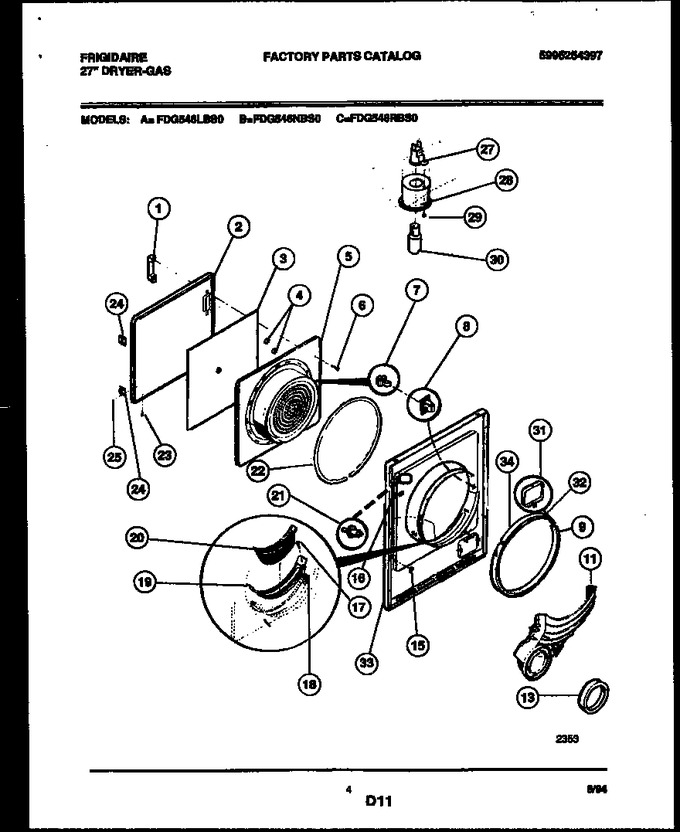 Diagram for FDG546RBT0