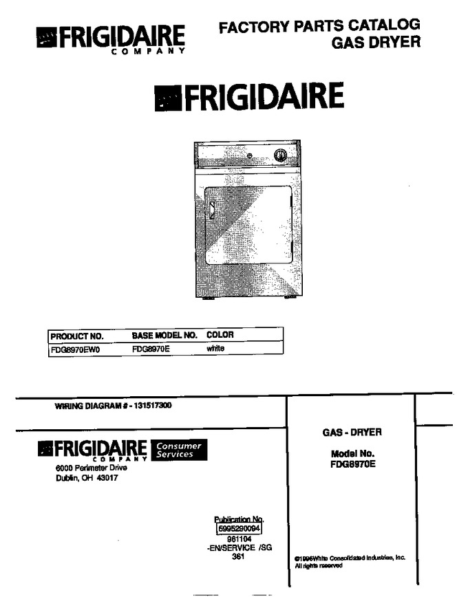 Diagram for FDG8970EW0