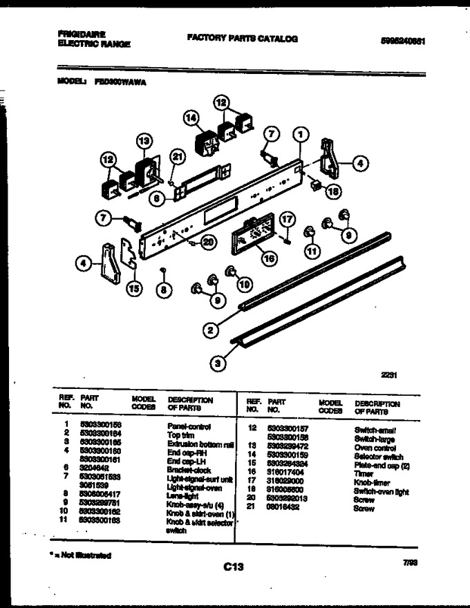 Diagram for FED300WAWA