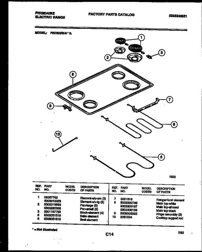 Diagram for FED300WAWA