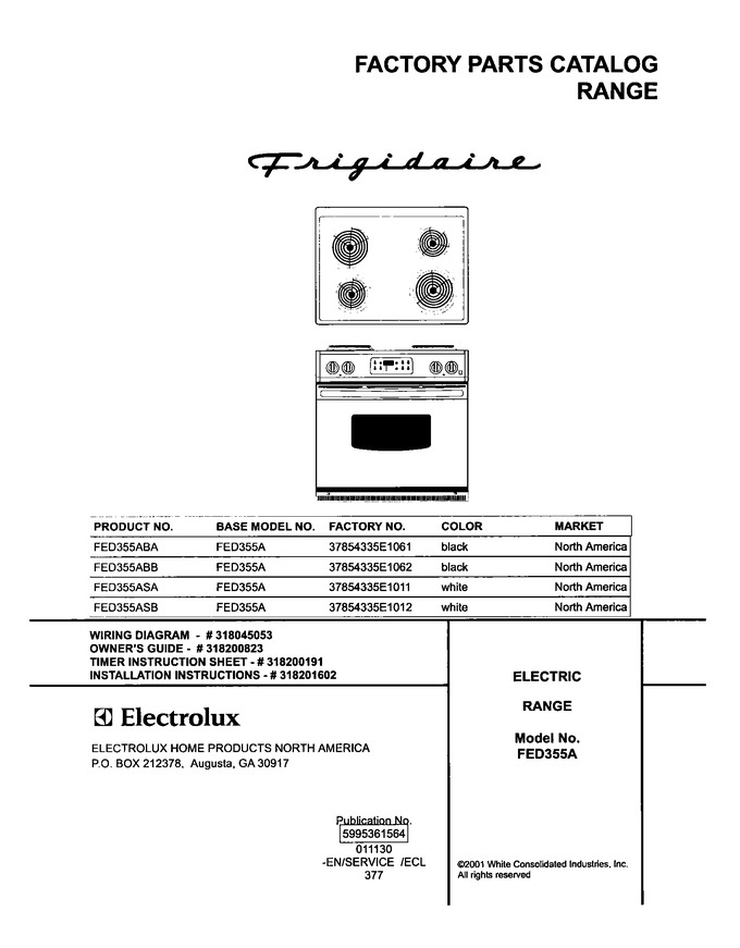 Diagram for FED355ASB