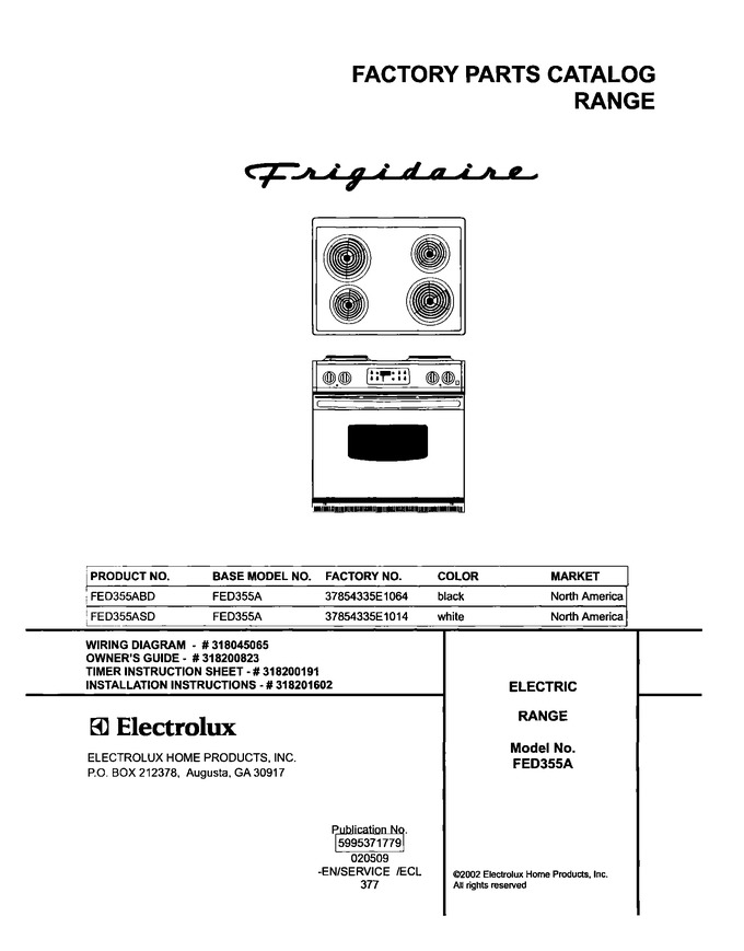 Diagram for FED355ASD