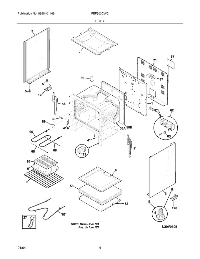 Diagram for FEF303CWC