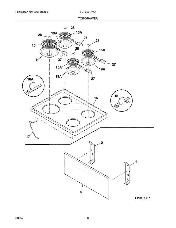 Diagram for FEF303CWD