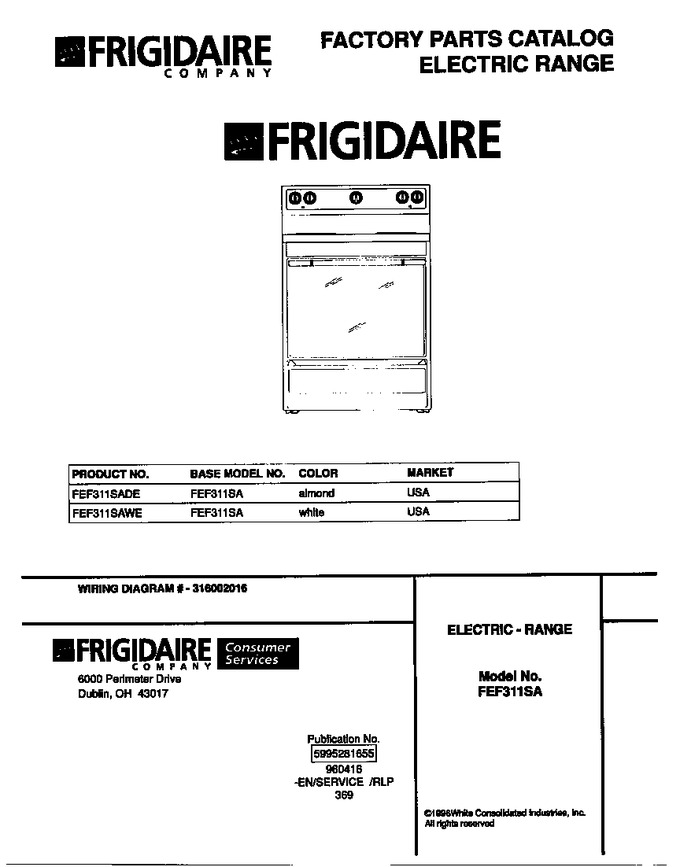 Diagram for FEF311SAWE
