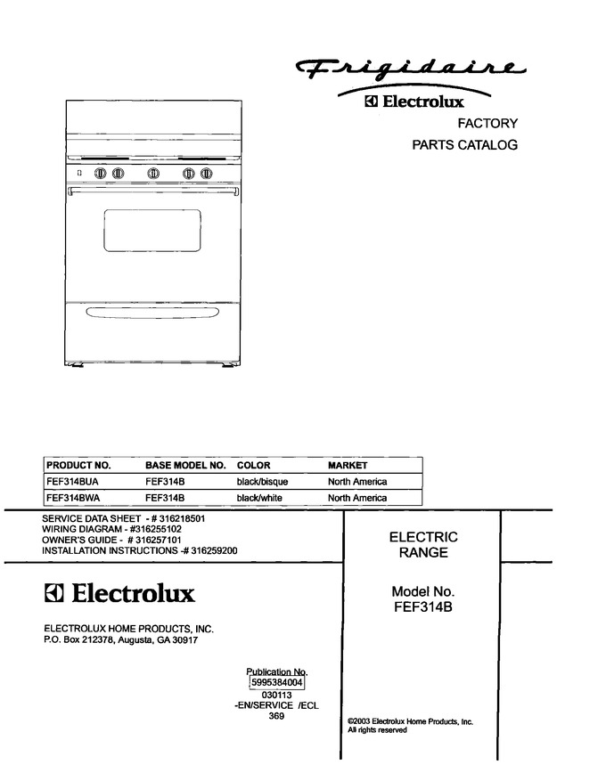 Diagram for FEF314BUA