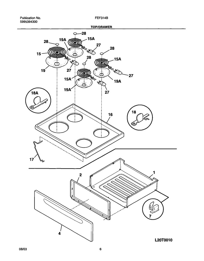 Diagram for FEF314BWB
