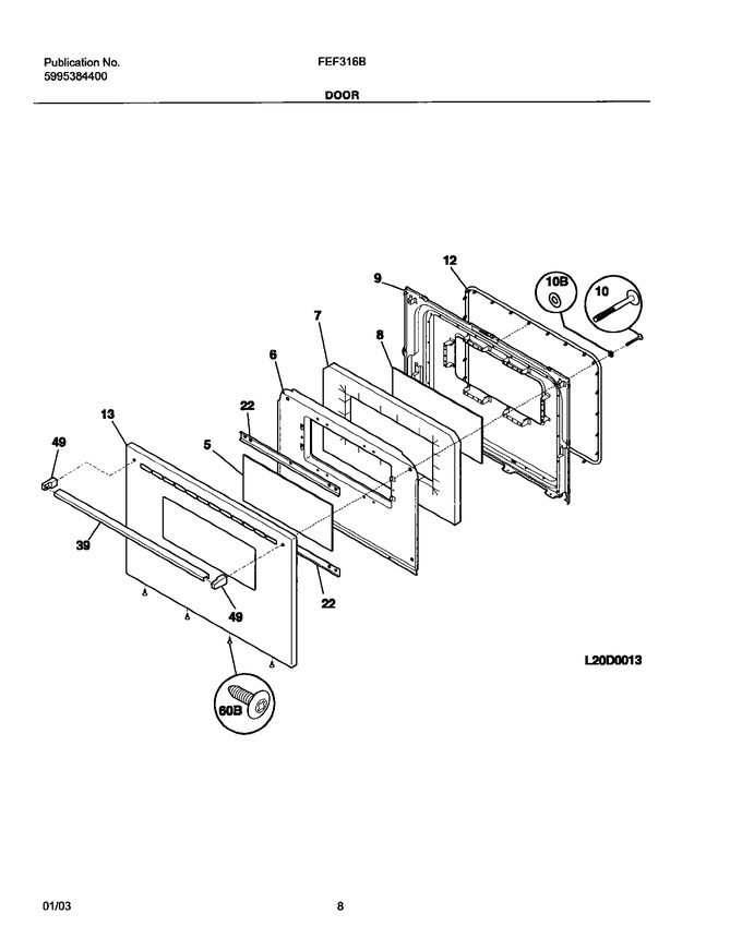 Diagram for FEF316BSA