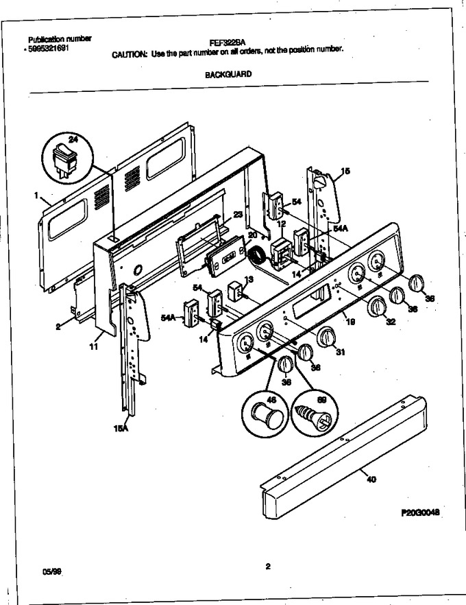 Diagram for FEF322BAWM