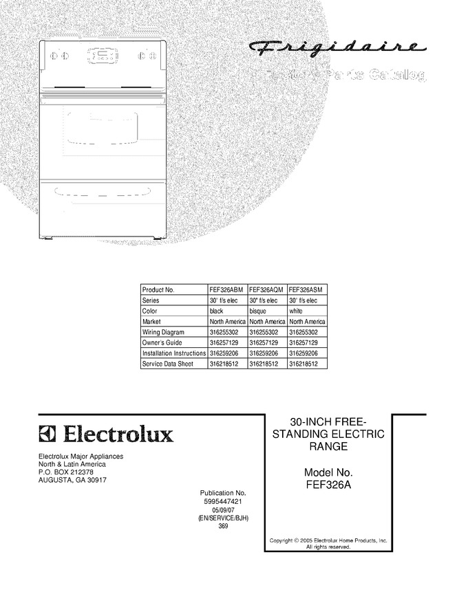 Diagram for FEF326ASM