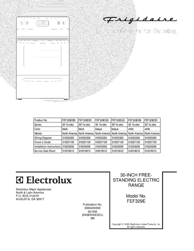 Diagram for FEF329ESC