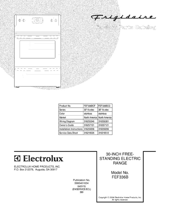 Diagram for FEF336BCF