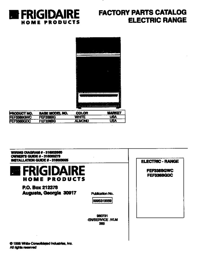 Diagram for FEF336BGWC