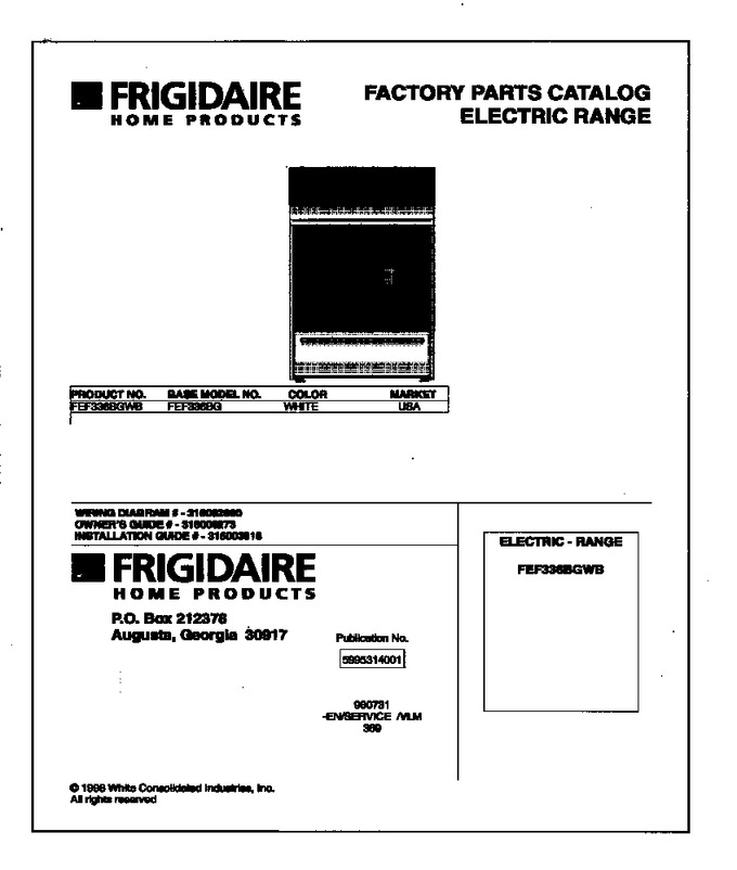 Diagram for FEF336BGWB