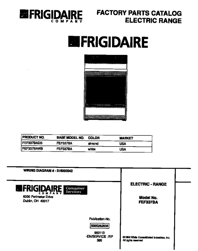 Diagram for FEF337BAWB