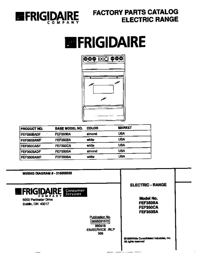 Diagram for FEF350CASF