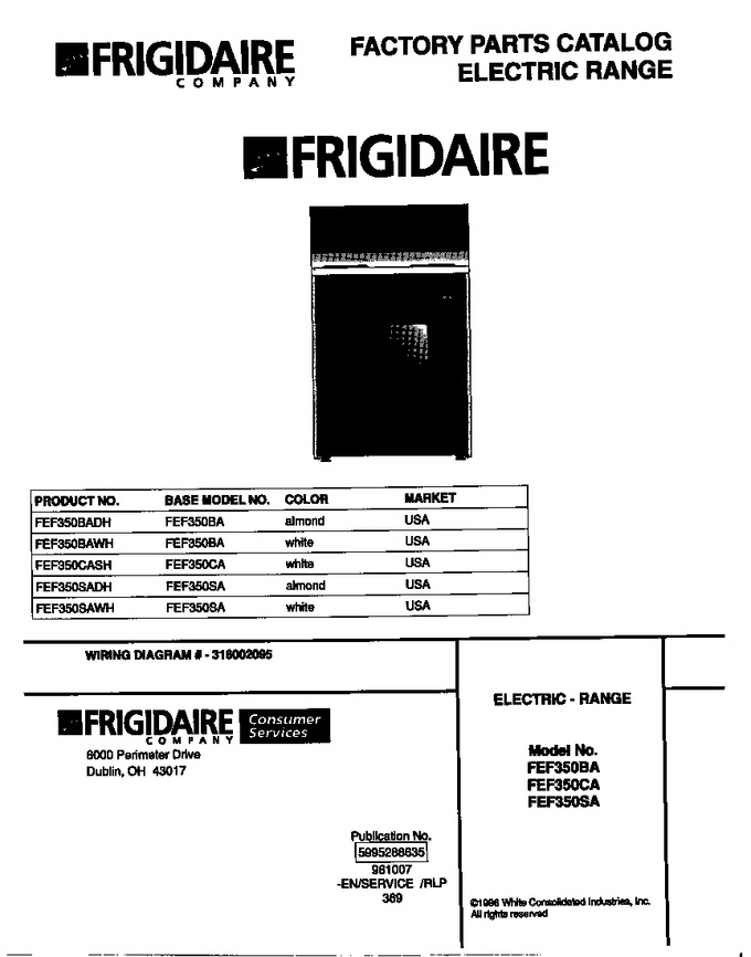 Diagram for FEF350BADH