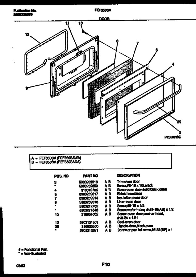 Diagram for FEF350SAWA