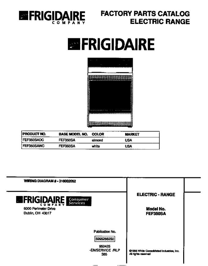 Diagram for FEF350SAWC