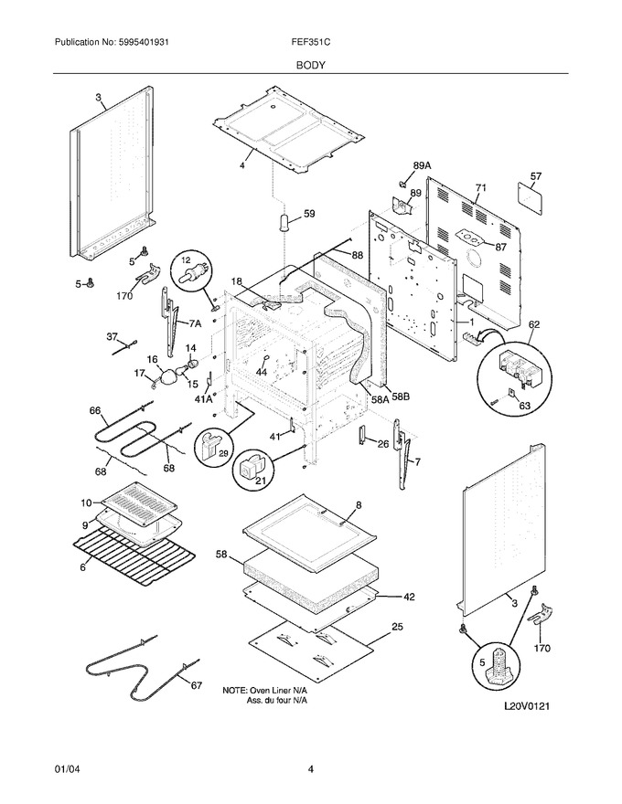 Diagram for FEF351CUB