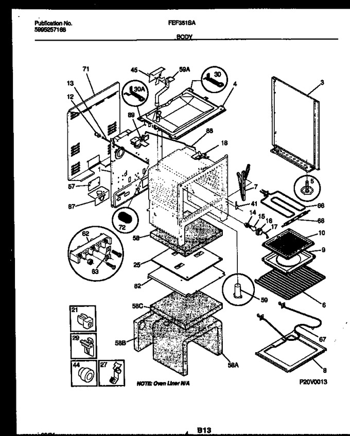 Diagram for FEF351SAWB