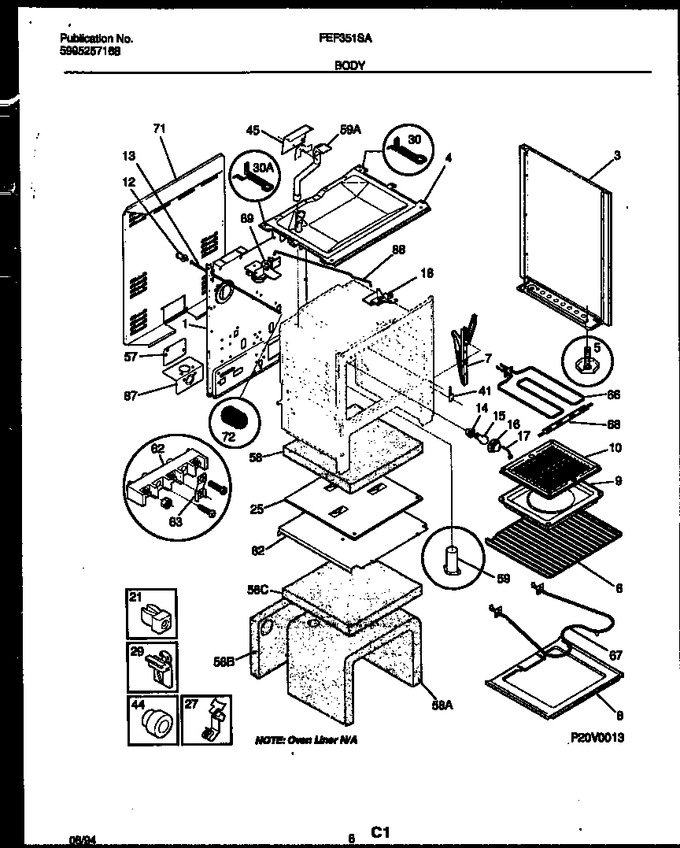 Diagram for FEF351SAWB