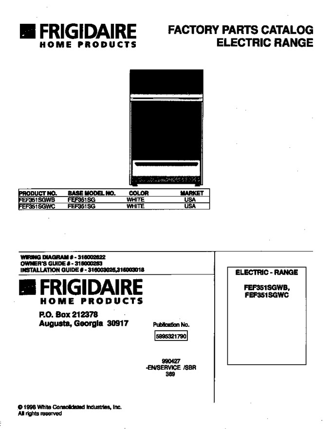 Diagram for FEF351SGWB