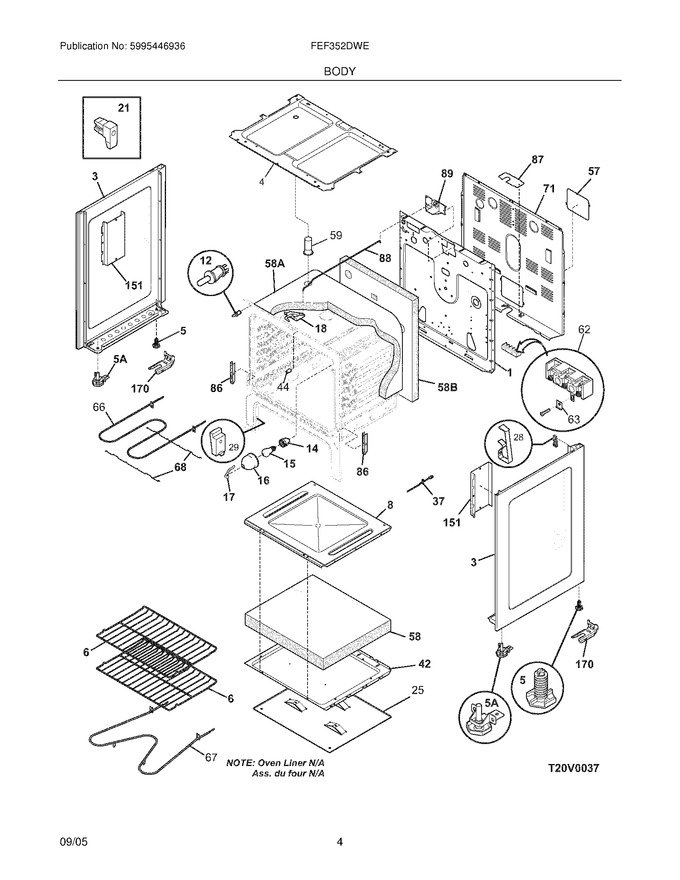 Diagram for FEF352DWE