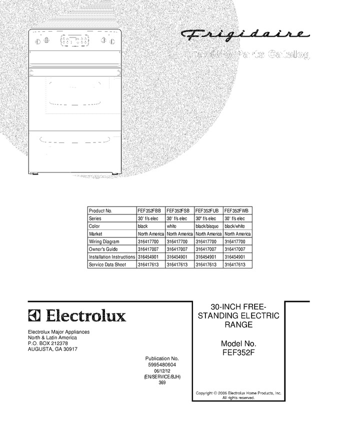 Diagram for FEF352FWB