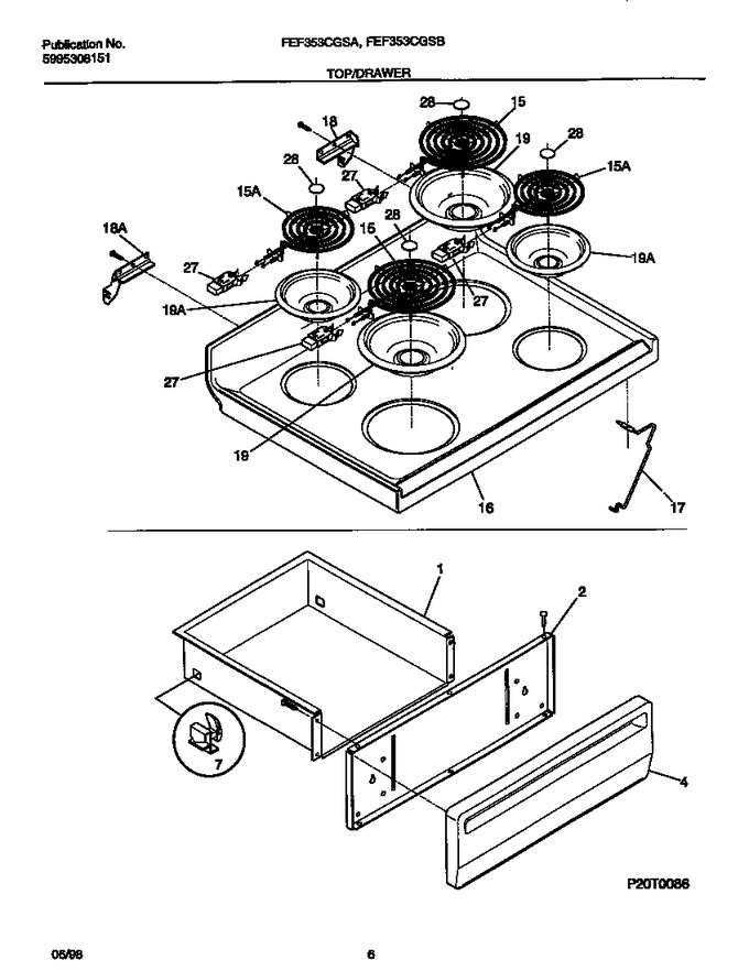 Diagram for FEF353CGSA