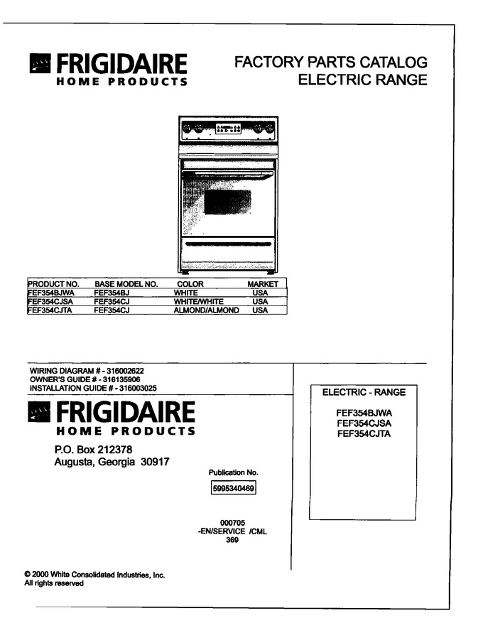 Diagram for FEF354CJTA
