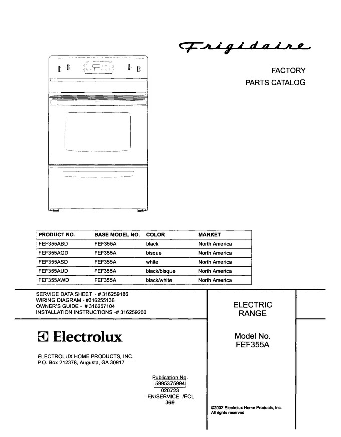 Diagram for FEF355ABD