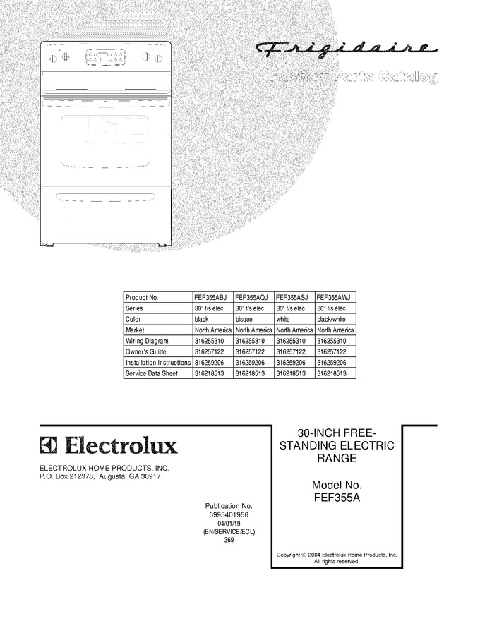 Diagram for FEF355ASJ