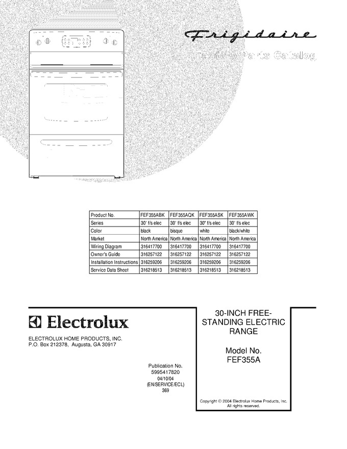 Diagram for FEF355AQK