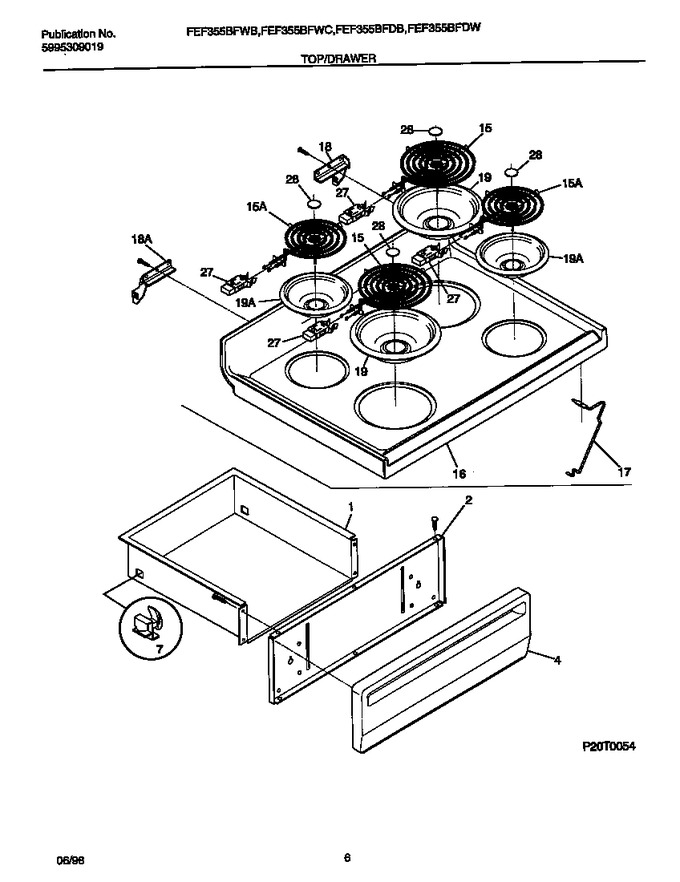 Diagram for FEF355BFWC