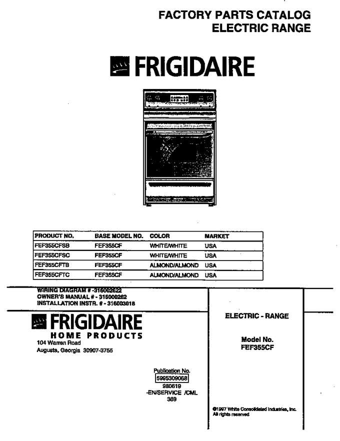 Diagram for FEF355CFTB