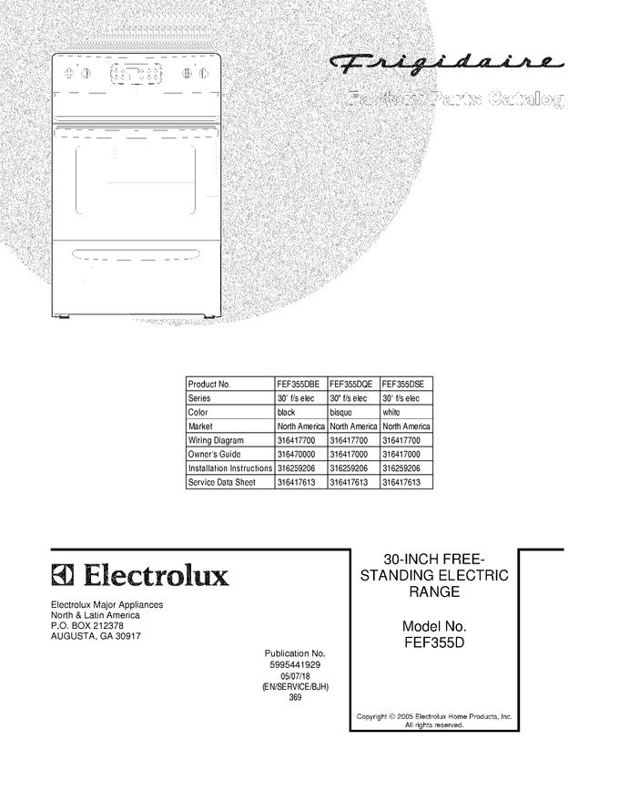 Diagram for FEF355DQE