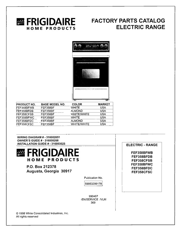 Diagram for FEF358BFWB