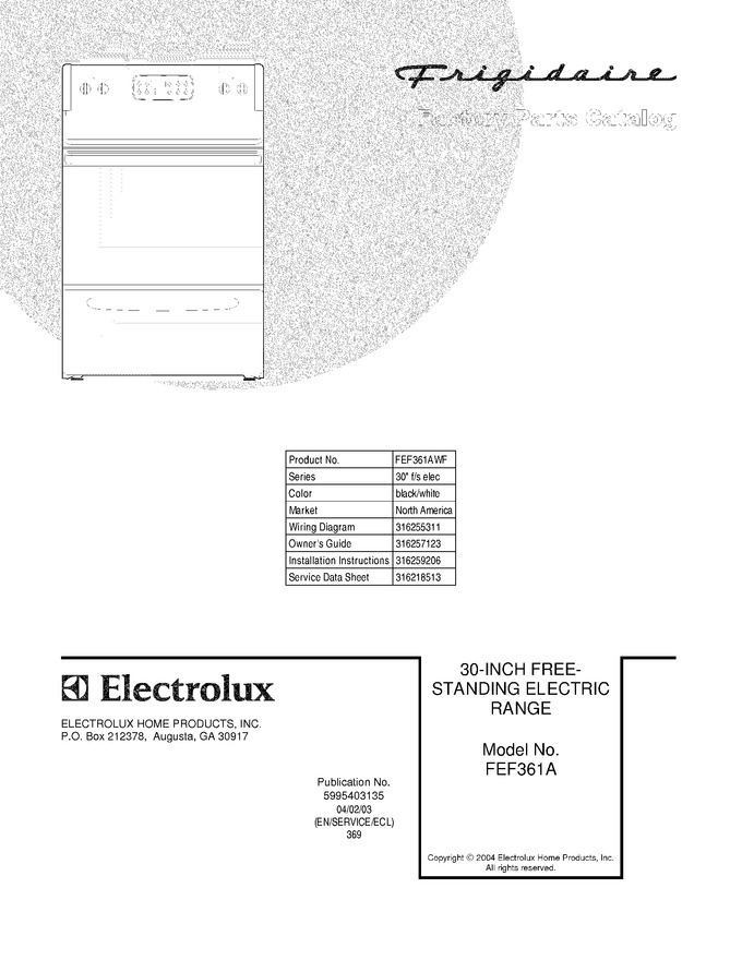 Diagram for FEF361AWF