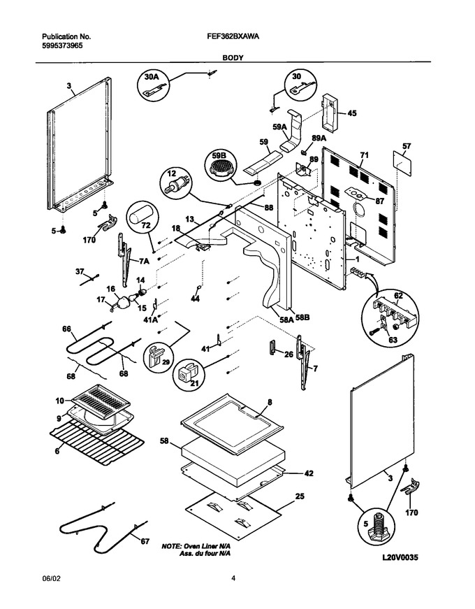 Diagram for FEF362BXAWA