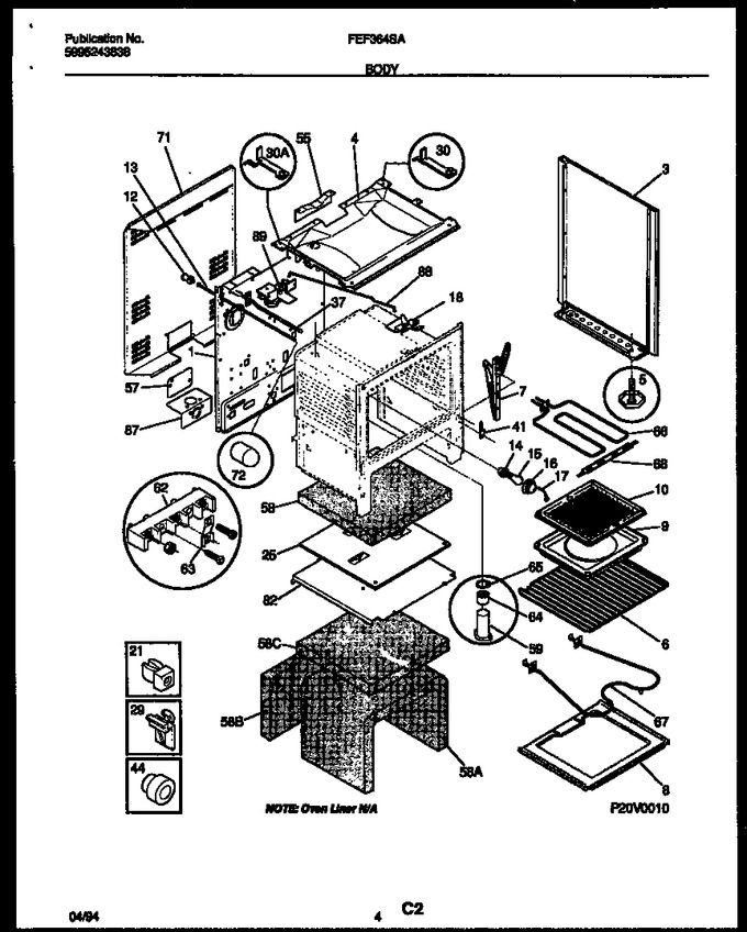 Diagram for FEF364SAWA