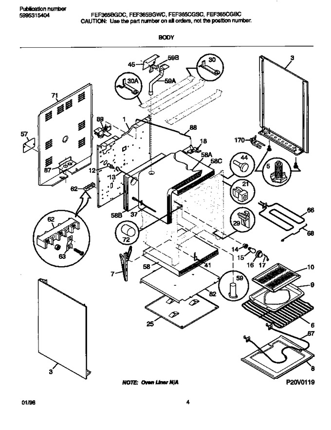 Diagram for FEF365BGWC